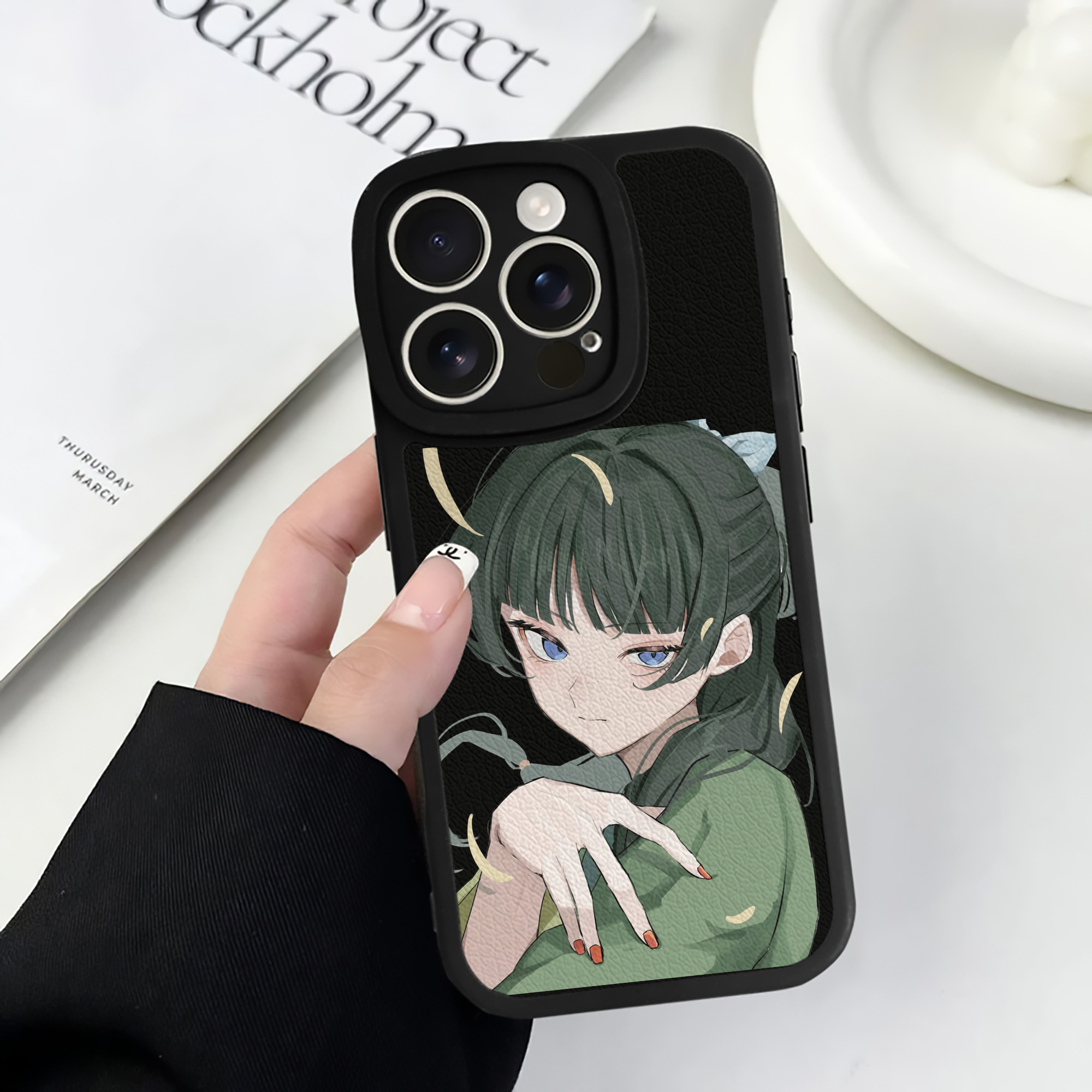 薬屋のひとりごと The Apothecary Diaries 【iPhone 16シリーズ対応】シリコンスマホケース（レザー調） 材質：シリコン
